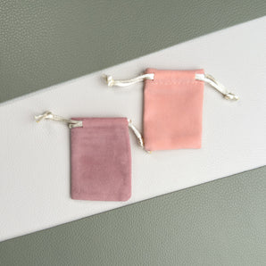 kleine Schmuckbeutel rosa und mauve | 2 Stück