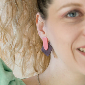 Elegante 80s Vibes Ohrringe in modernem Design für einen individuellen Look leicht und stilvoll als Geschenk für Freundin oder für dich selbst