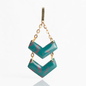 Stylische 80s Vibes Ohrringe im Memphis Design mit goldenen Details leicht und elegant als Geschenk für Freundin oder für dich selbst