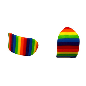 Regenbogen-Ohrstecker, unisex und farbenfroh, perfekt für Pride, CSD, LGBTQ+, Paare und Singles, symbolisiert Toleranz, Liebe und Vielfalt