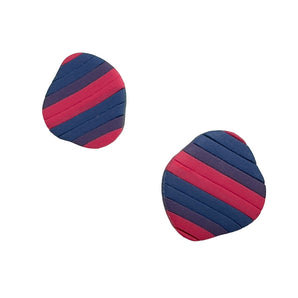 Ohrstecker in Bisexuellen-Pride-Farben mit organischer Form – ein stilvolles Zeichen für Toleranz und Vielfalt!